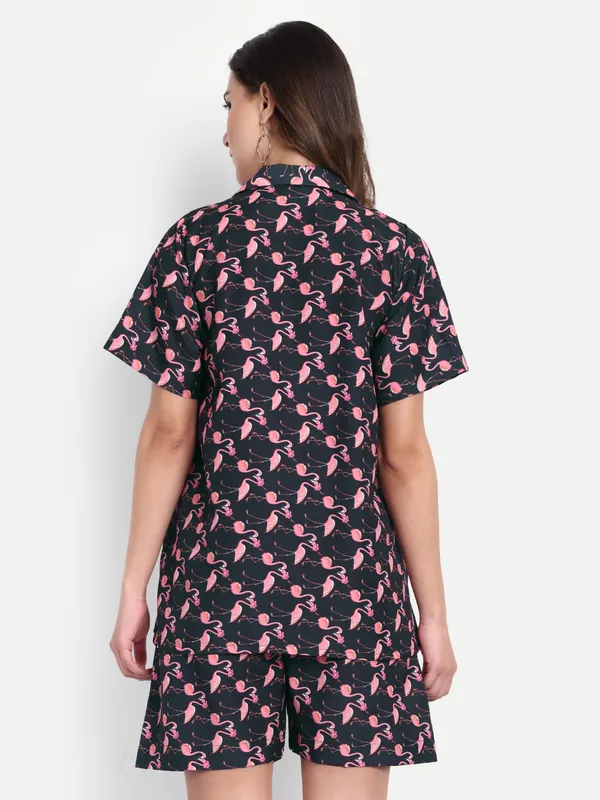 Black_Cotton_Premium_&_Elegant_Top_&_Shorts_For_Women