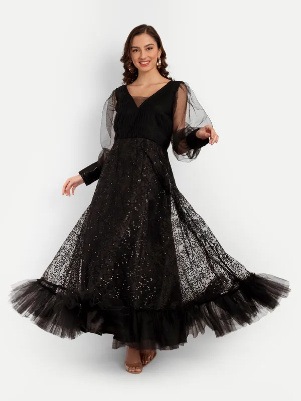 Black_Cotton_Premium_&_Elegant_Dress_For_Women