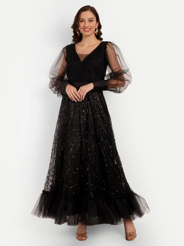 Black_Cotton_Premium_&_Elegant_Dress_For_Women