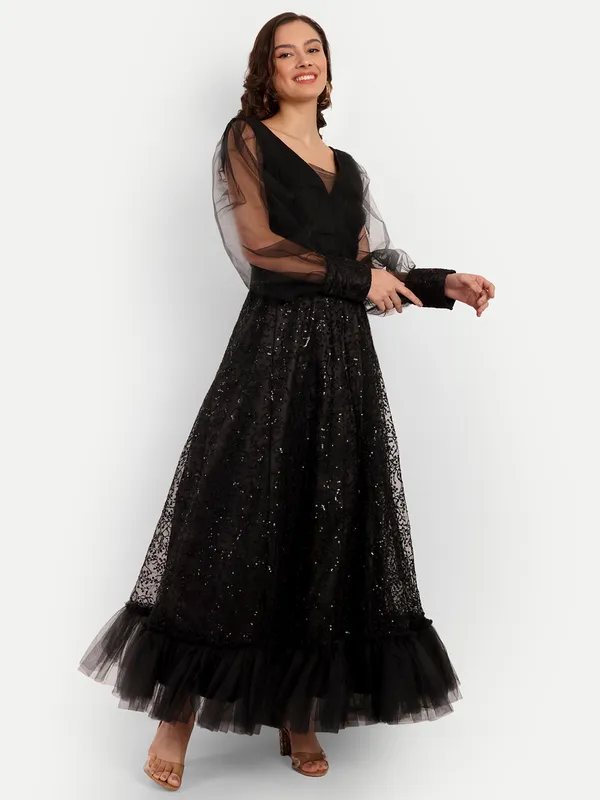 Black_Cotton_Premium_&_Elegant_Dress_For_Women