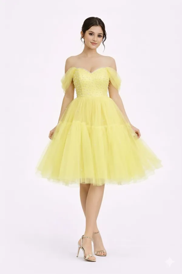 WOMEN_LEMON_YELLOW_PEARL_EMBELLISHED_OFF_-_SHOULDER_TULLE_FLARE_MIDI_DRESS_