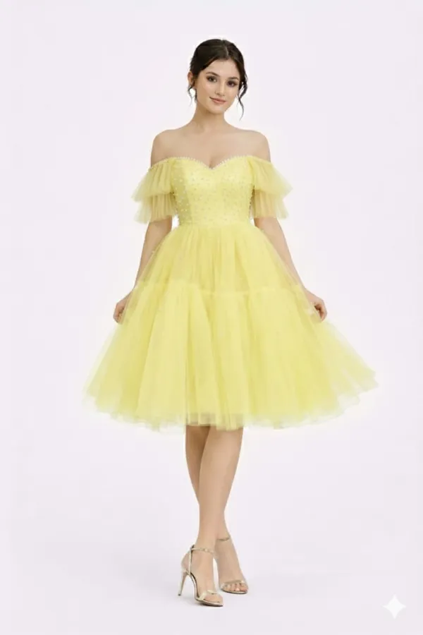 WOMEN_LEMON_YELLOW_PEARL_EMBELLISHED_OFF_-_SHOULDER_TULLE_FLARE_MIDI_DRESS_