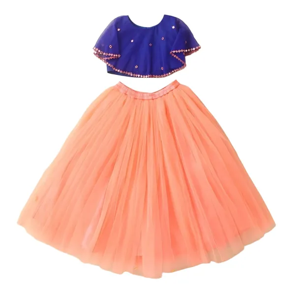 Orange_And_Blue_Cotton_Premium_&_Elegant_Lehenga_Choli_For_Girls
