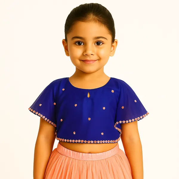 Orange_And_Blue_Cotton_Premium_&_Elegant_Lehenga_Choli_For_Girls