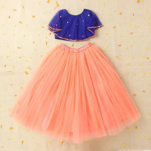 Orange_And_Blue_Cotton_Premium_&_Elegant_Lehenga_Choli_For_Girls