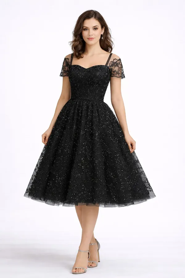Women_Embellished_Net_Fit_&_Flare_Dress