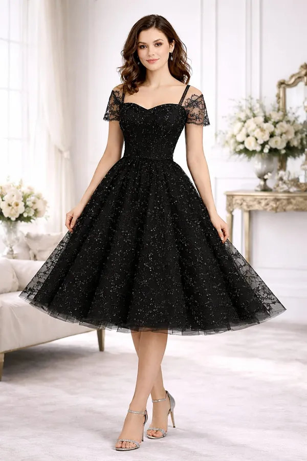 Women_Embellished_Net_Fit_&_Flare_Dress