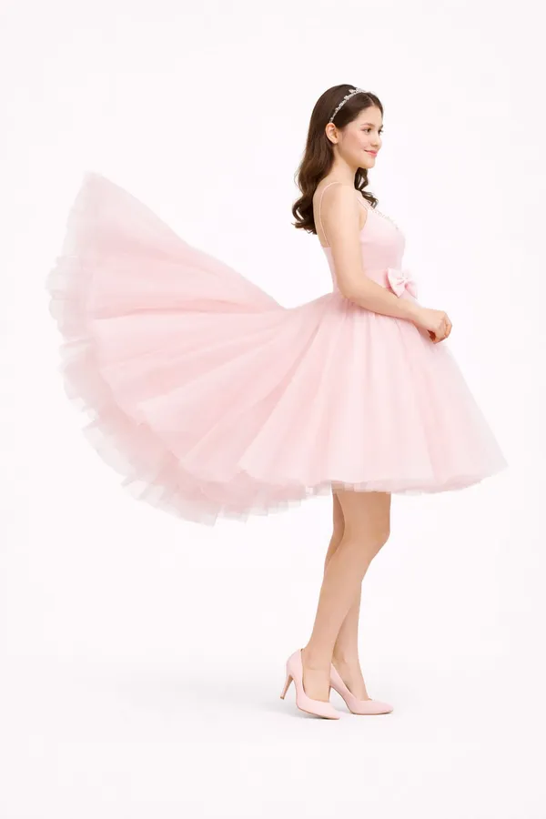 Womens_knee_length_tulle_dress_for_any_occasion