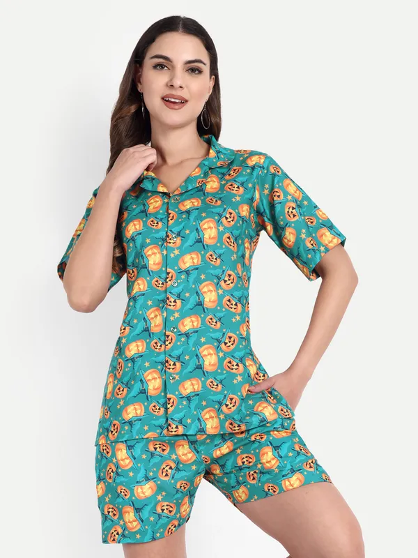 Multicolor_Cotton_Premium_&_Elegant_Top_&_Shorts_For_Women