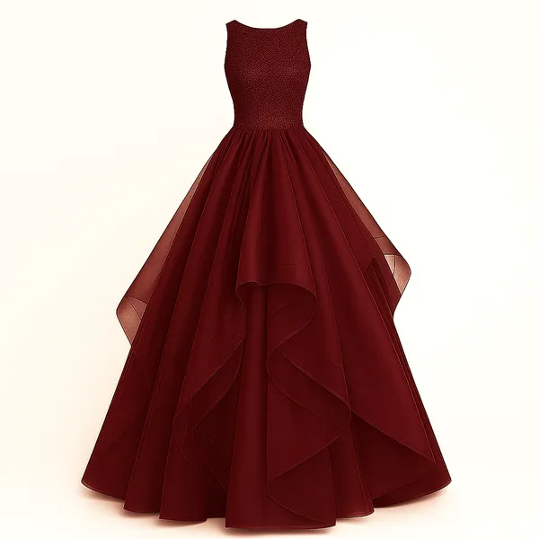 Maroon_Cotton_Premium_&_Elegant_Dress_For_Women