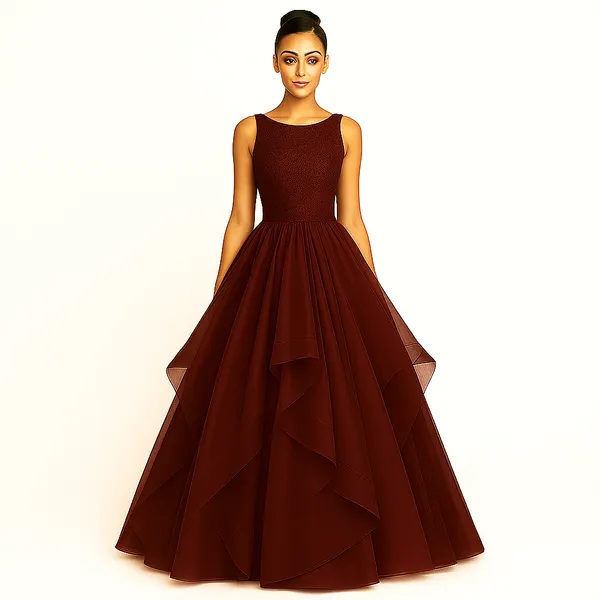 Maroon_Cotton_Premium_&_Elegant_Dress_For_Women