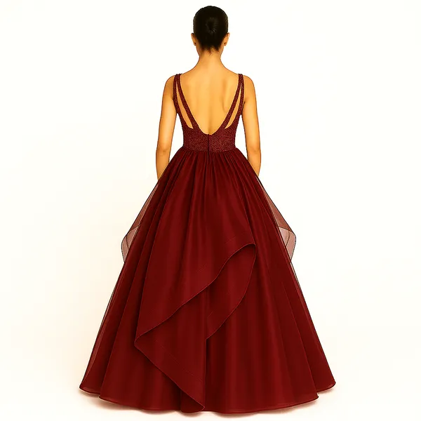 Maroon_Cotton_Premium_&_Elegant_Dress_For_Women