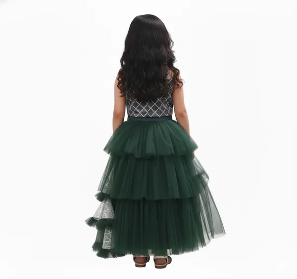 Green_Cotton_Premium_&_Elegant_Lehenga_For_Girls