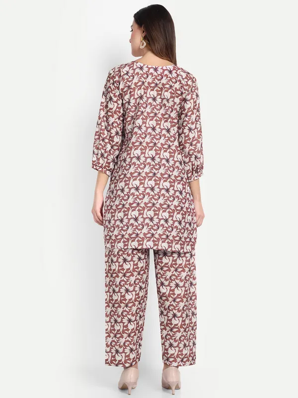 White_And_Brown_Cotton_Premium_&_Elegant_Co-Ord_Set_For_Women