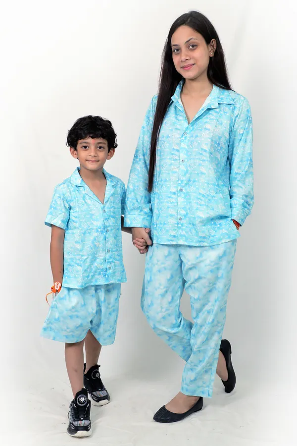 Blue_Cotton_Premium_&_Elegant_Night_Suit_For_Women