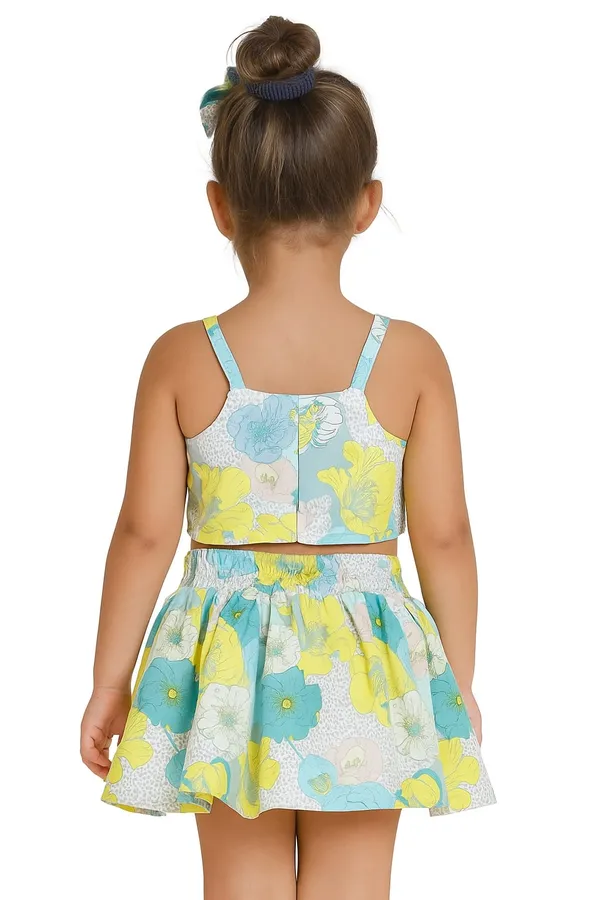 Multicolor_Cotton_Premium_&_Elegant_Top_&_Skirt_For_Girls