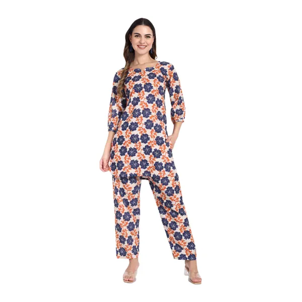 Cream_Cotton_Premium_&_Elegant_Night_Suit_For_Women