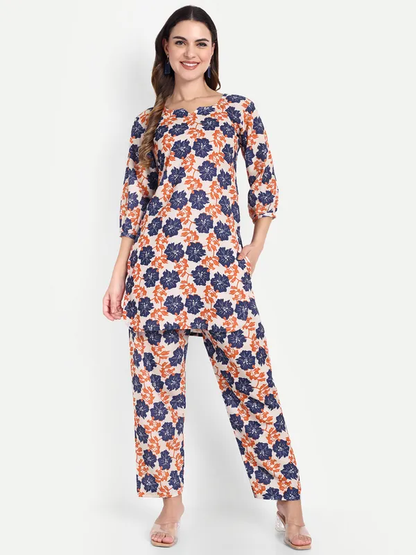 Cream_Cotton_Premium_&_Elegant_Night_Suit_For_Women