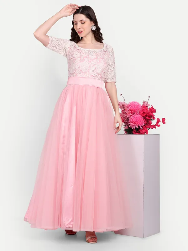 Pink_Cotton_Premium_&_Elegant_Dress_For_Women
