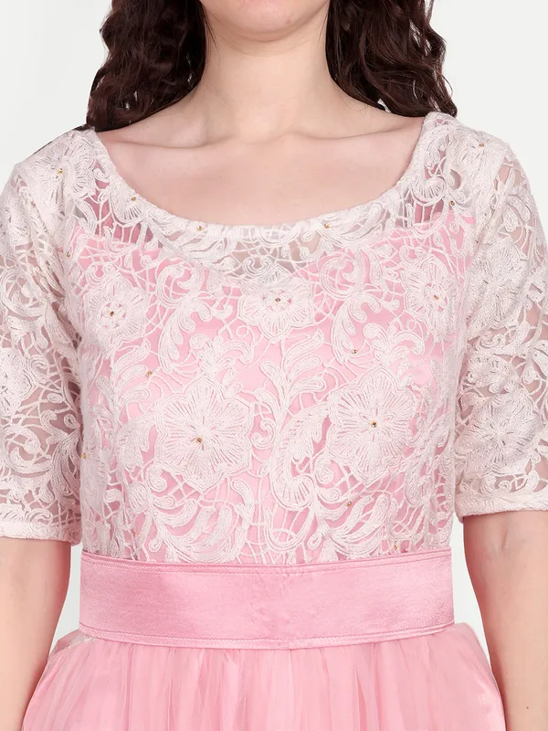 Pink_Cotton_Premium_&_Elegant_Dress_For_Women