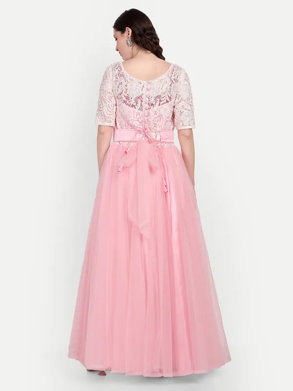 Pink_Cotton_Premium_&_Elegant_Dress_For_Women