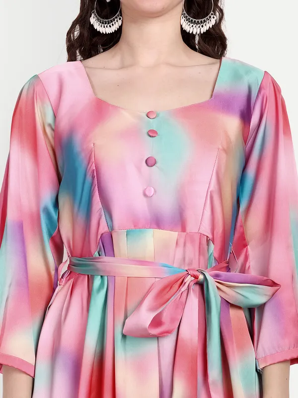 Blue_And_Pink_Cotton_Premium_&_Elegant_Dress_For_Women