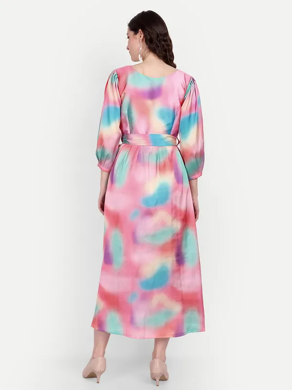Blue_And_Pink_Cotton_Premium_&_Elegant_Dress_For_Women