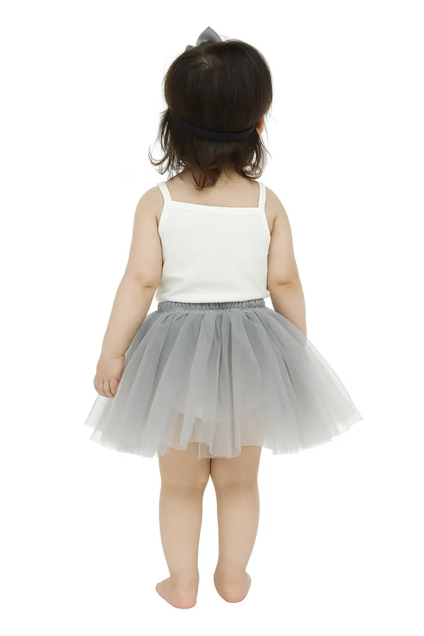 Multicolor_Cotton_Premium_&_Elegant_Top_&_Skirt_With_Bow_For_Girls