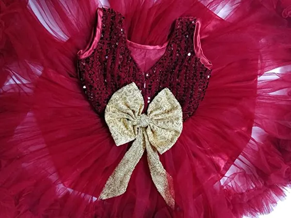 maroon_knee_length_dress_