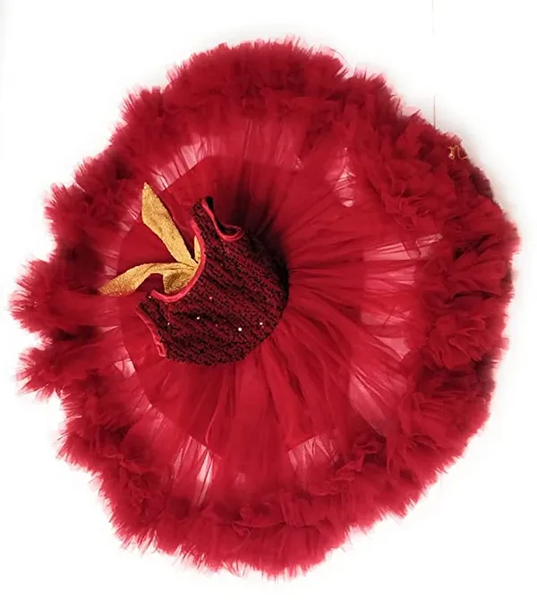 maroon_knee_length_dress_