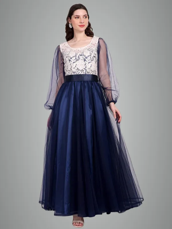Blue_Cotton_Premium_&_Elegant_Dress_For_Women