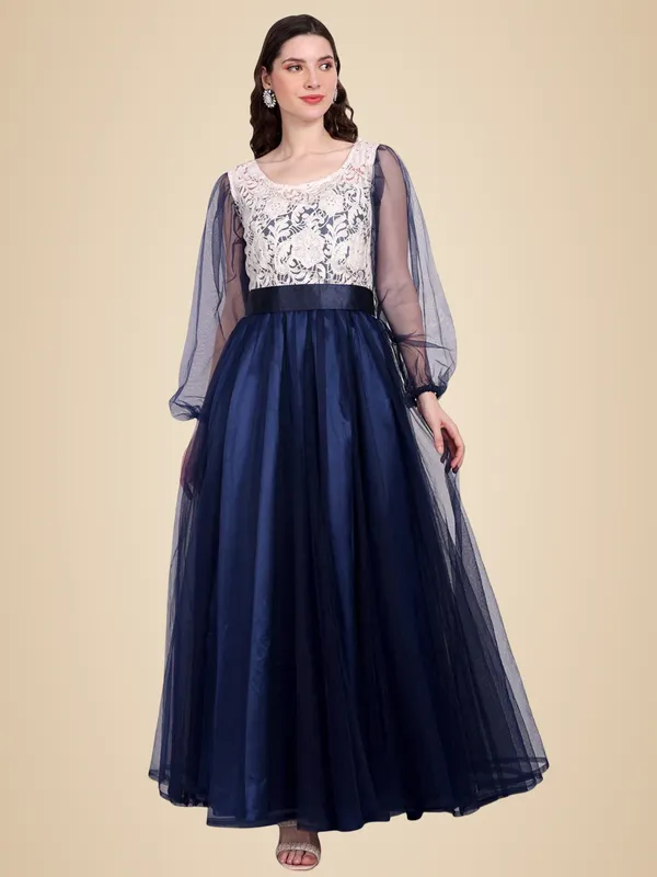 Blue_Cotton_Premium_&_Elegant_Dress_For_Women