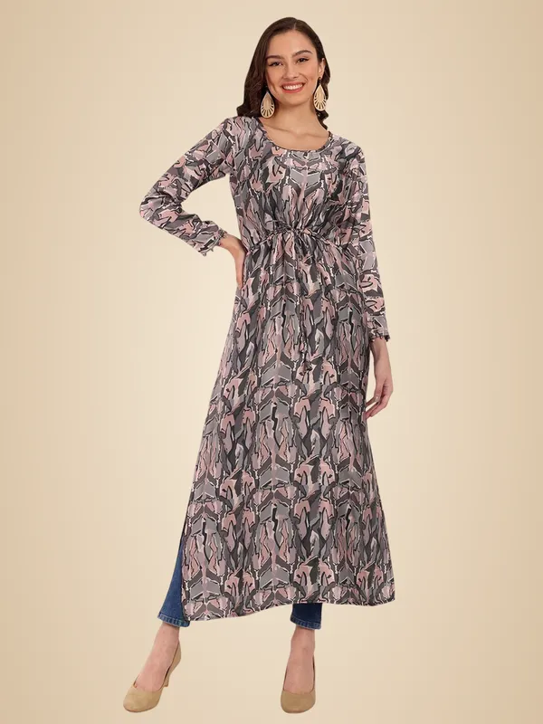Grey_Cotton_Premium_&_Elegant_Kurti_&_Pant_For_Women