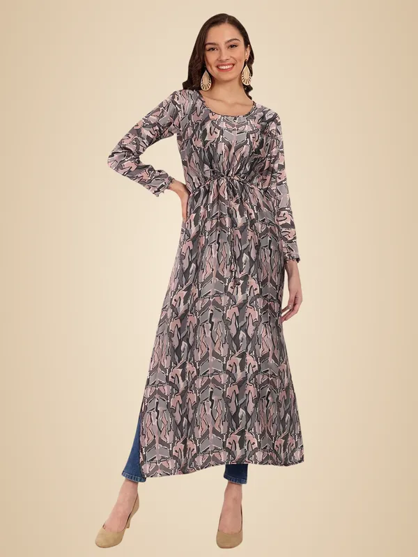 Grey_Cotton_Premium_&_Elegant_Kurti_&_Pant_For_Women