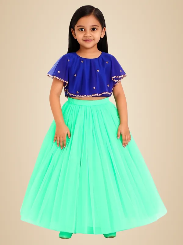Blue_And_Green_Cotton_Premium_&_Elegant_Lehenga_Choli_For_Girls