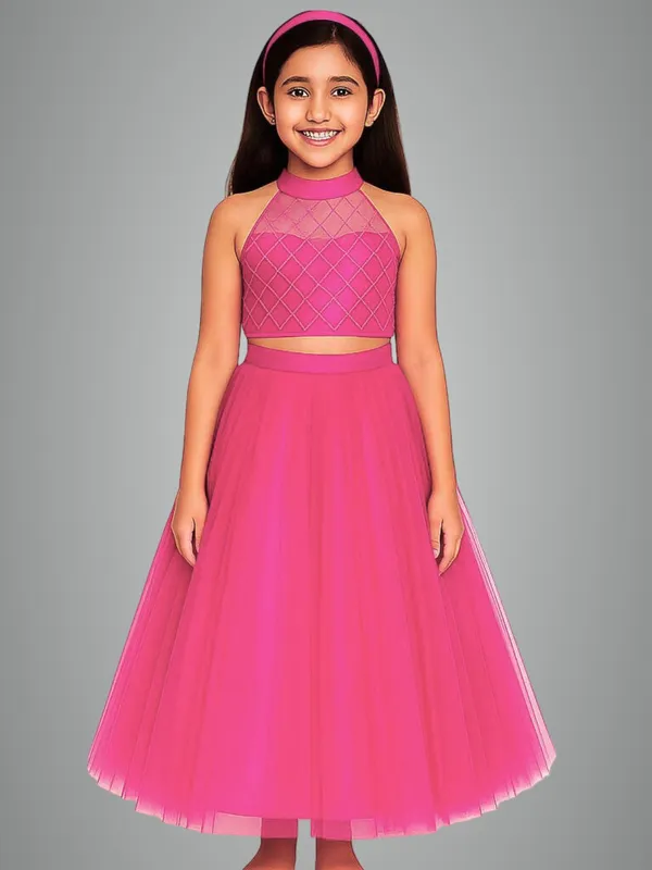 Pink_Cotton_Premium_&_Elegant_Lehenga_For_Girls