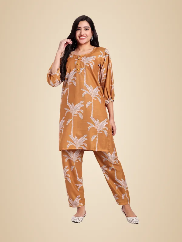 Mustard_Yellow_Cotton_Premium_&_Elegant_Co-Ord_Set_For_Women