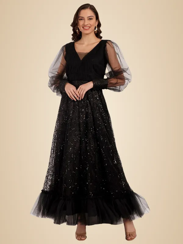 Black_Cotton_Premium_&_Elegant_Dress_For_Women