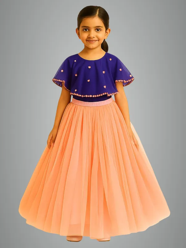Orange_And_Blue_Cotton_Premium_&_Elegant_Lehenga_Choli_For_Girls