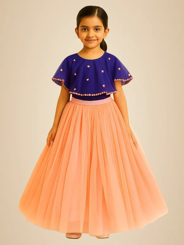Orange_And_Blue_Cotton_Premium_&_Elegant_Lehenga_Choli_For_Girls