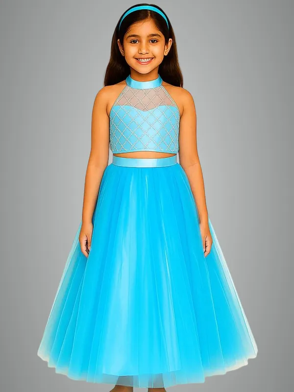 Sky_Blue_Cotton_Premium_&_Elegant_Lehenga_For_Girls
