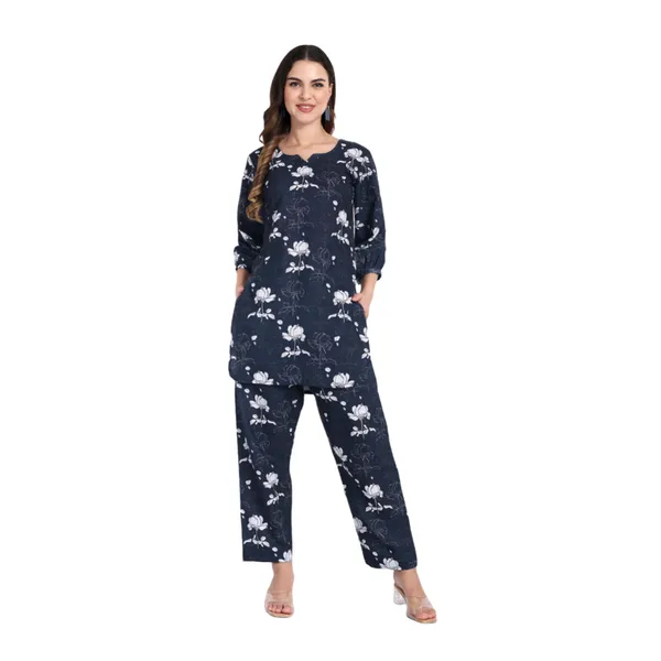 Blue_Cotton_Premium_&_Elegant_Co-Ord_Set_For_Women