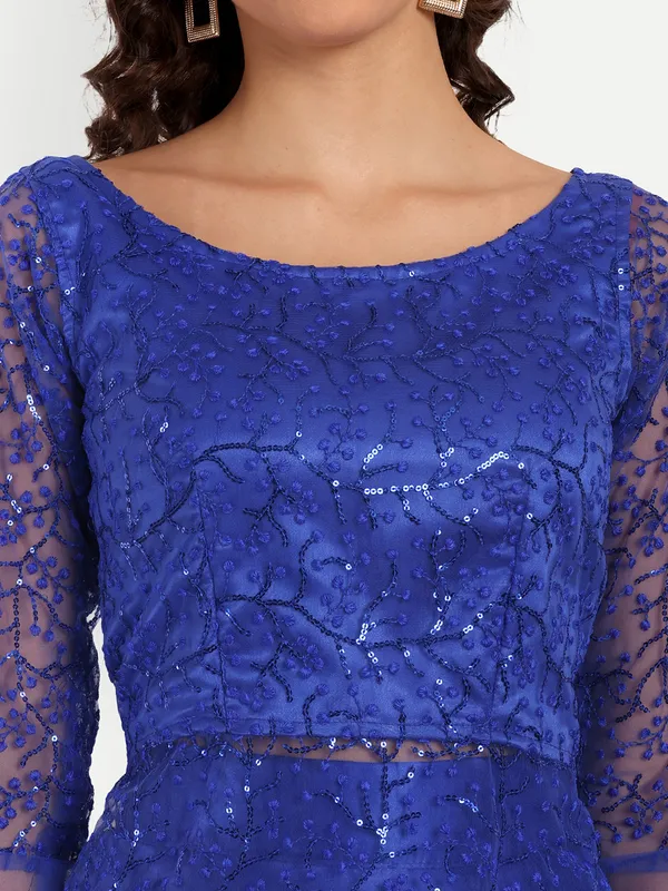 Blue_Cotton_Premium_&_Elegant_Dress_For_Women