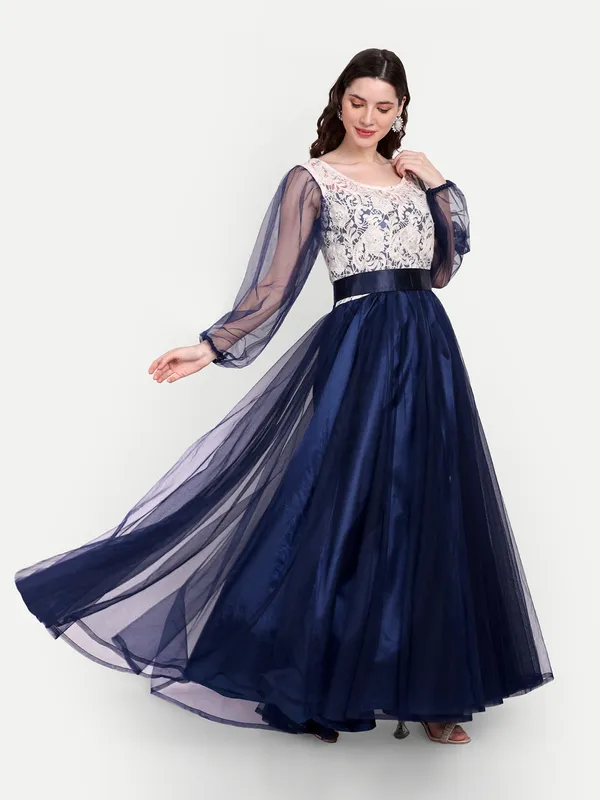 Blue_Cotton_Premium_&_Elegant_Dress_For_Women