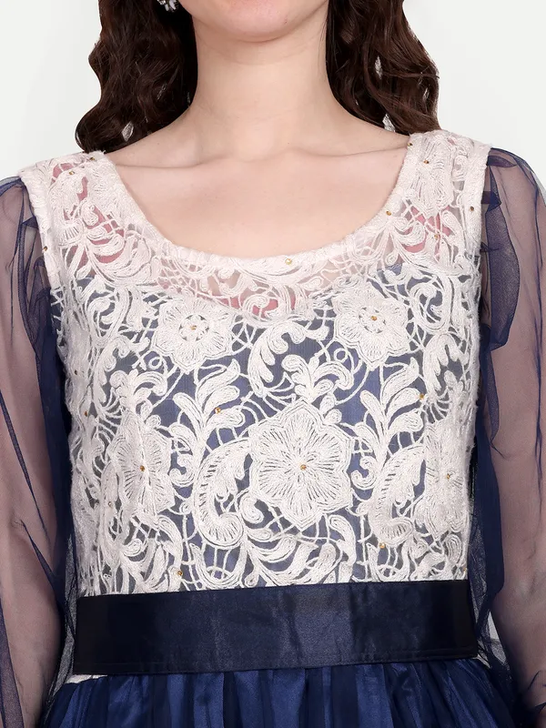 Blue_Cotton_Premium_&_Elegant_Dress_For_Women