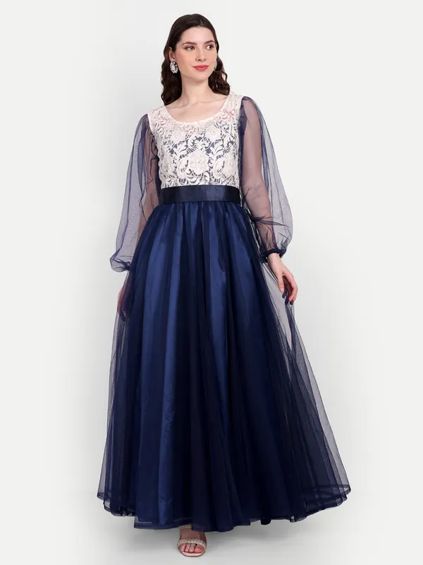 Blue_Cotton_Premium_&_Elegant_Dress_For_Women