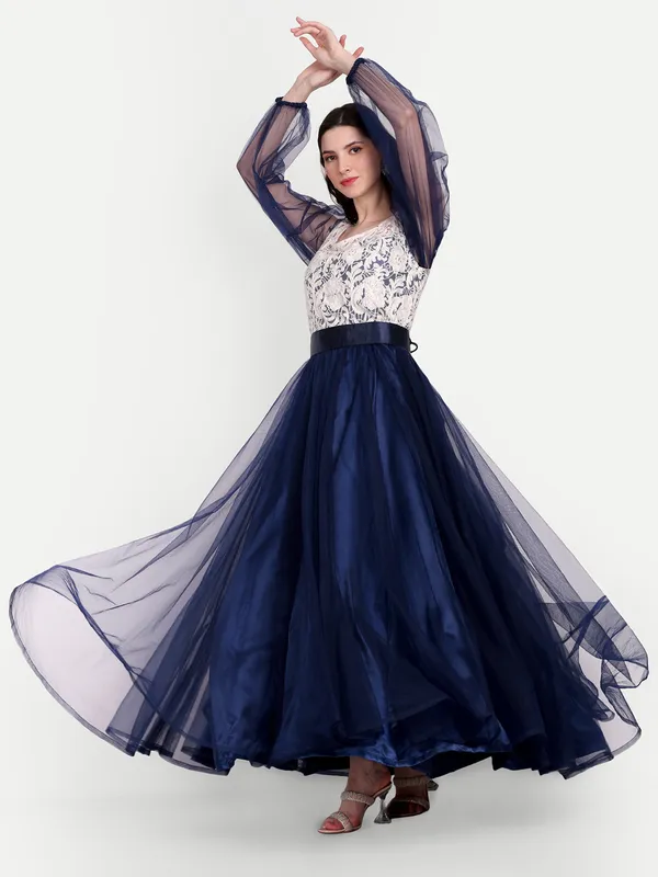 Blue_Cotton_Premium_&_Elegant_Dress_For_Women