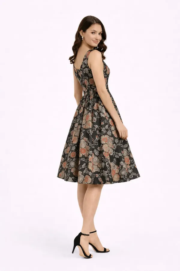 womens_knee_lenght_printed_dress