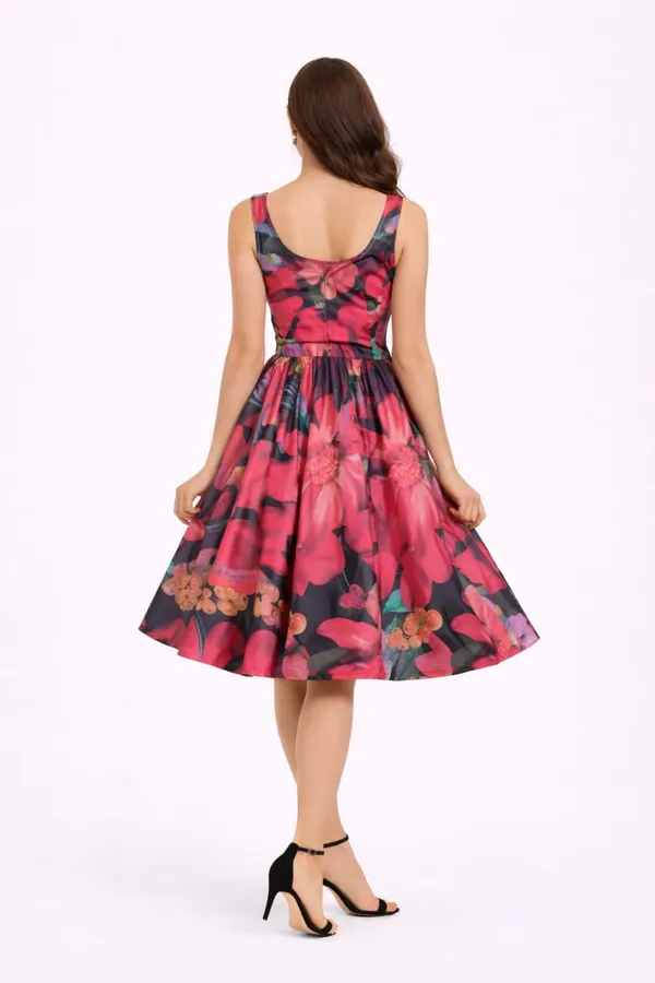 womens_knee_length_printed_dress