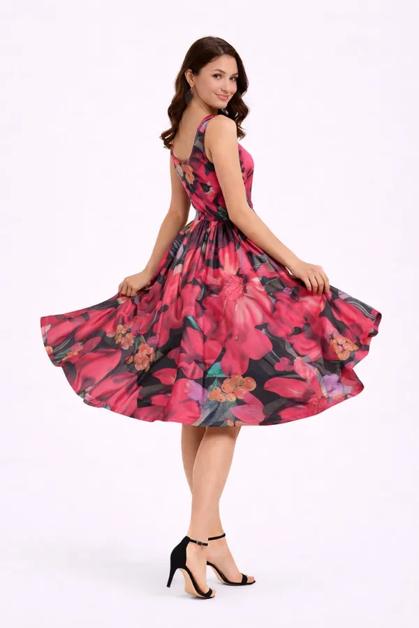 womens_knee_length_printed_dress